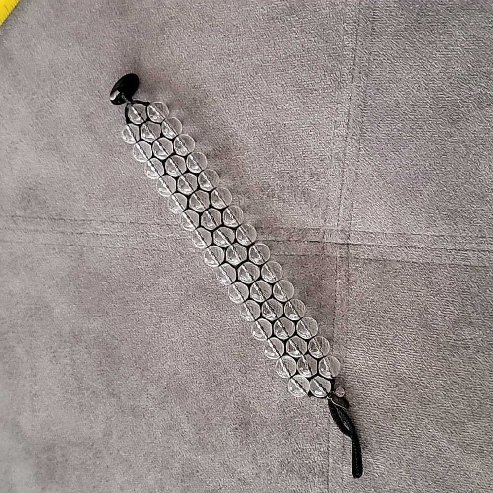 Clear Quartz Bead Bracelet